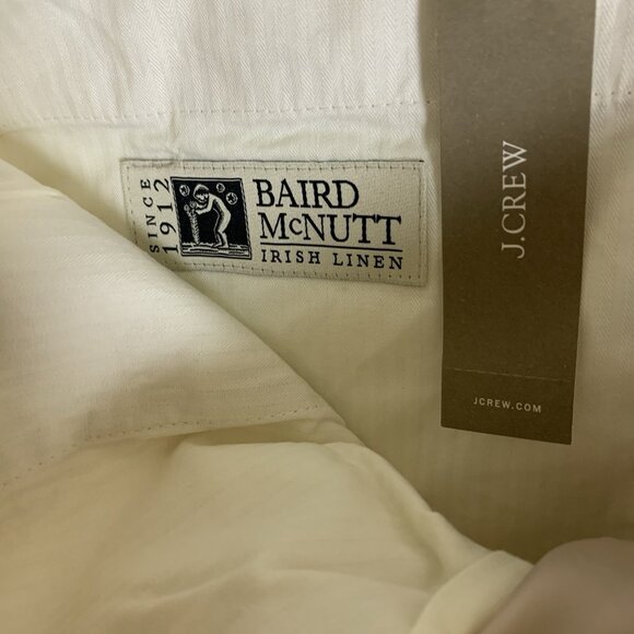 J Crew Ludlow Linen Blend Dress Pants Slim Fit Light Beige Summer Wedding 31x32 - Picture 6 of 9